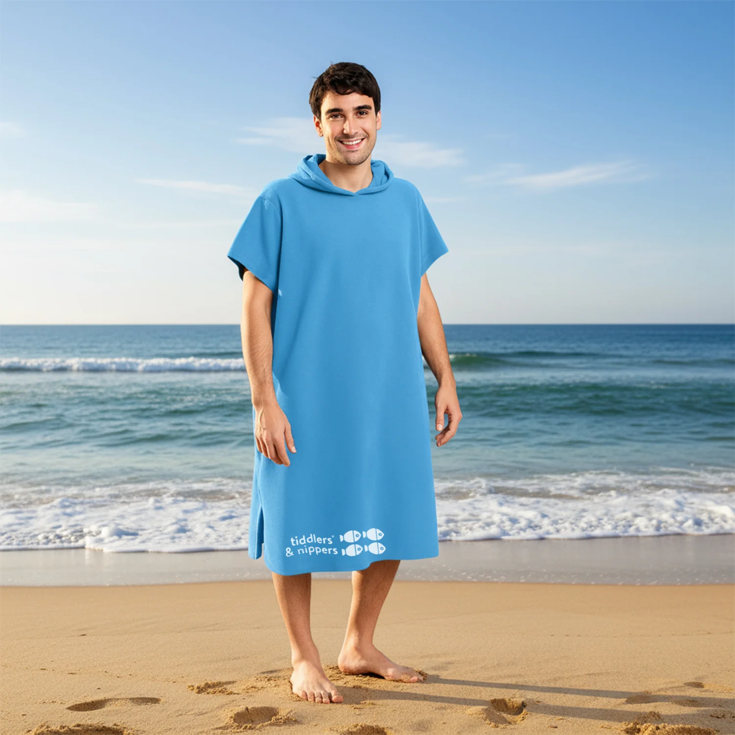 Adults, Older Children (11+) and Teenagers Hooded Poncho Microfiber Towel - Image 15