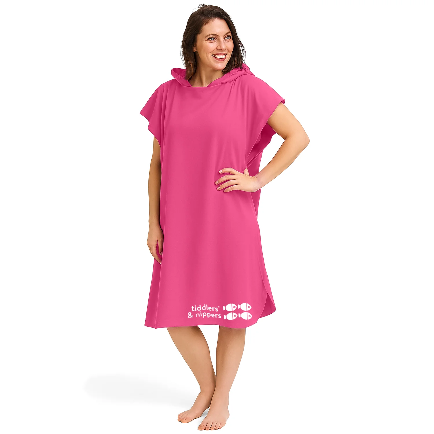 Adults, Older Children (11+) and Teenagers Hooded Poncho Microfiber Towel - Image 5