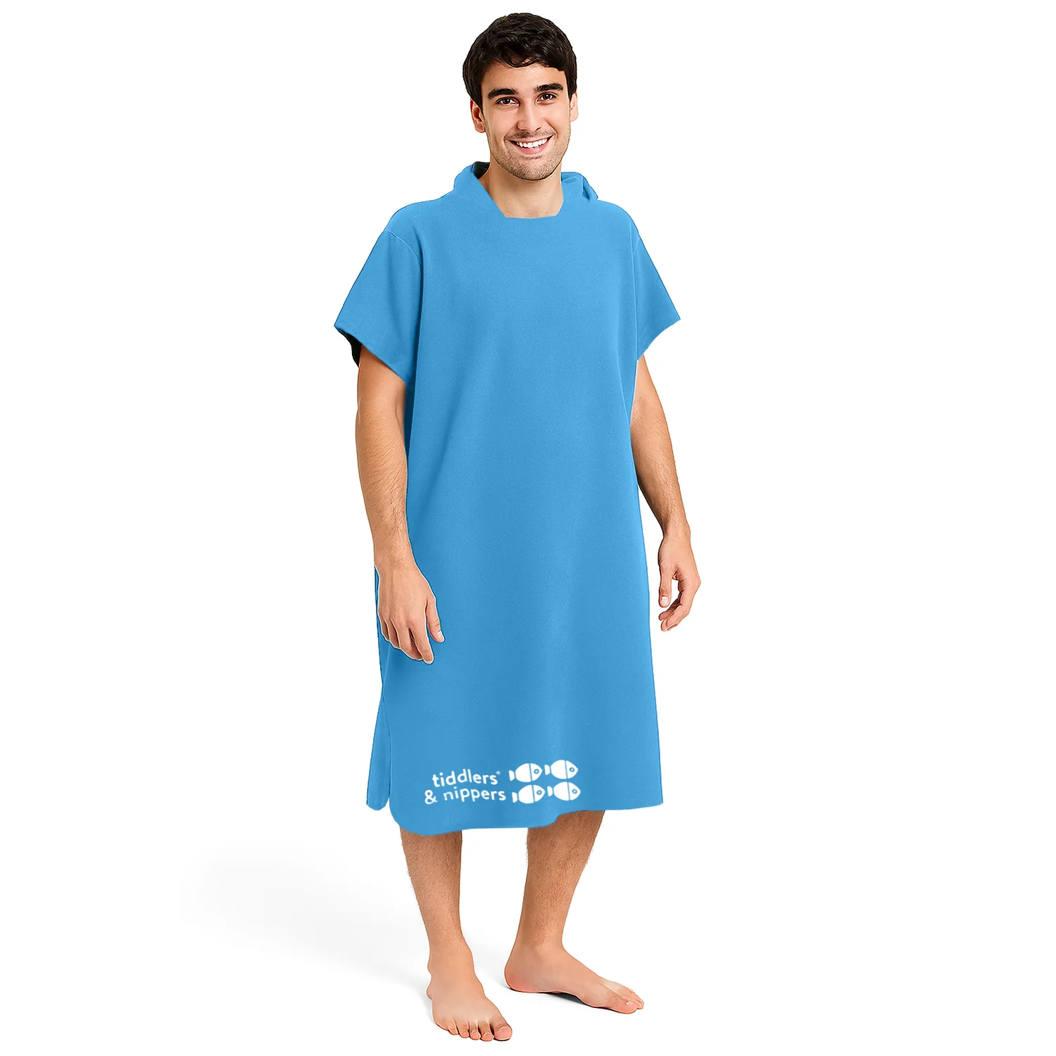 Adults, Older Children (11+) and Teenagers Hooded Poncho Microfiber Towel - Image 6