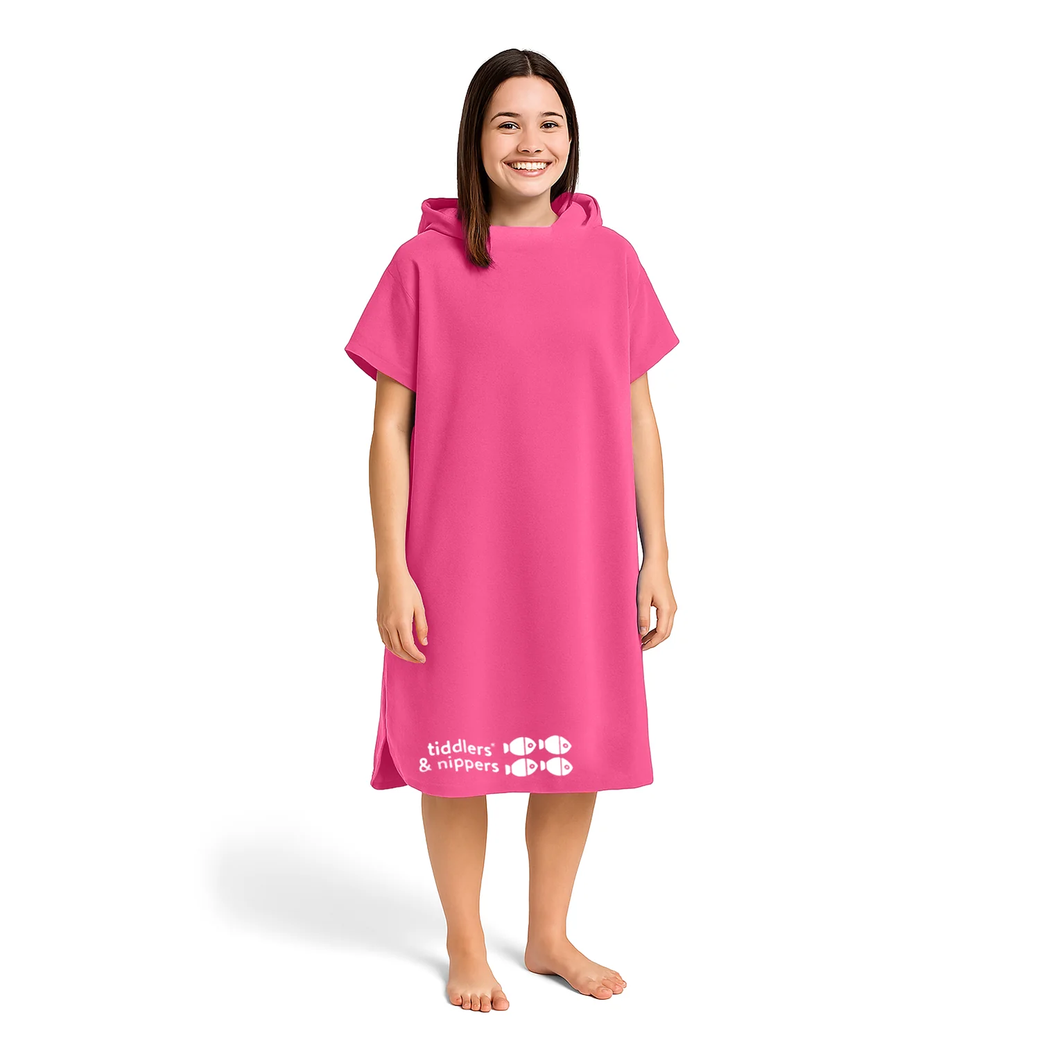 Adults, Older Children (11+) and Teenagers Hooded Poncho Microfiber Towel - Image 8