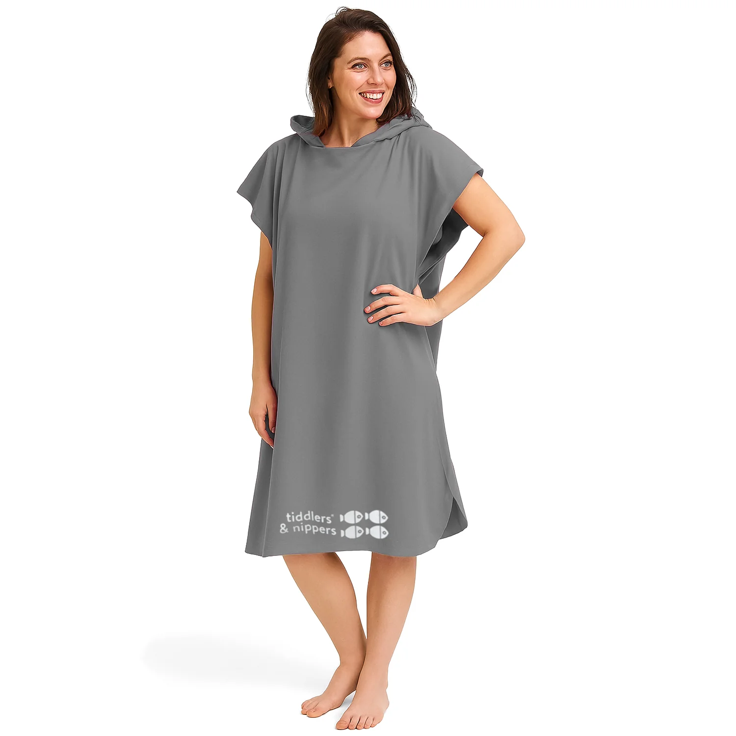 Adults, Older Children (11+) and Teenagers Hooded Poncho Microfiber Towel - Image 9