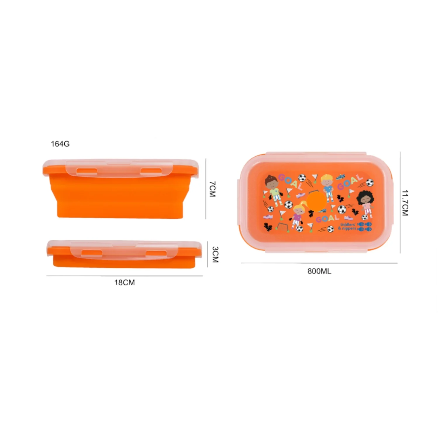 Collapsible Snack Box | Food Grade Silicone & PP | Leak-Proof & BPA-Free | Microwave, Freezer & Dishwasher Safe (Except lid) - Image 7