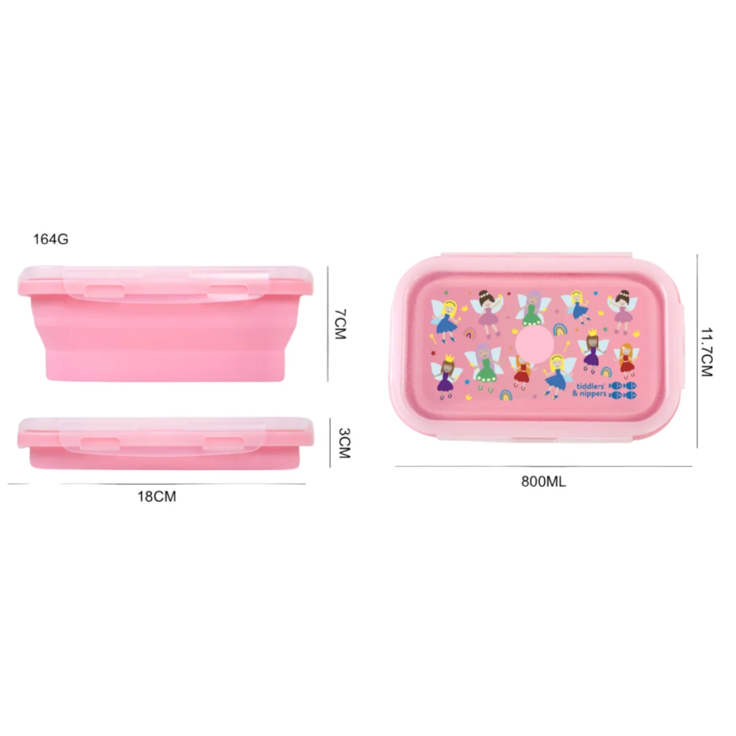 Collapsible Snack Box | Food Grade Silicone & PP | Leak-Proof & BPA-Free | Microwave, Freezer & Dishwasher Safe (Except lid) - Image 9