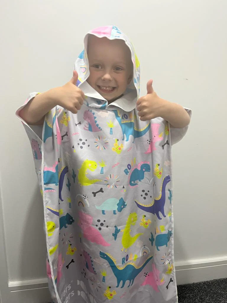 Patterned Kids Hooded Poncho Microfiber Towel 18 Months - 5 yrs / 5 -10 years - Image 21