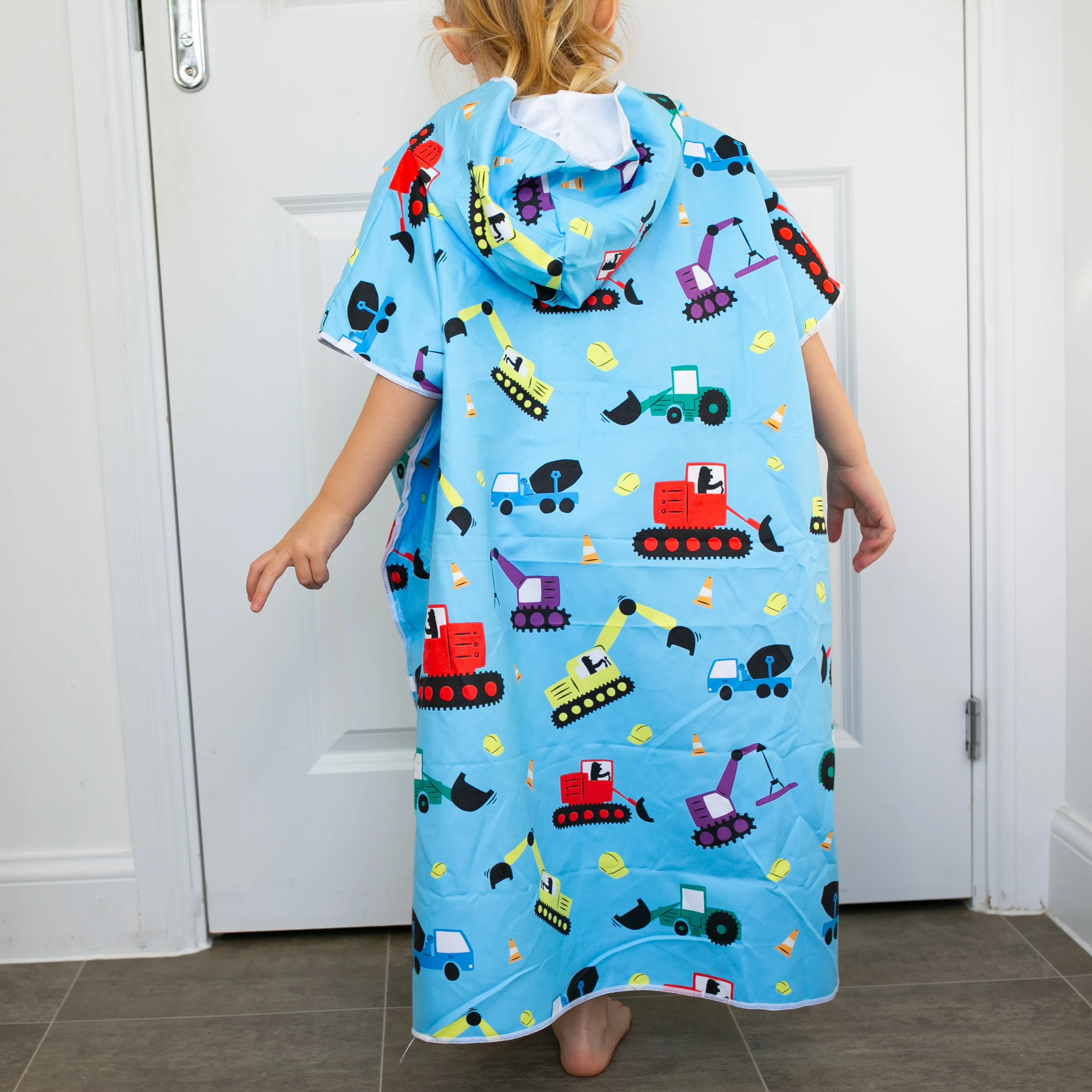 Patterned Kids Hooded Poncho Microfiber Towel 18 Months - 5 yrs / 5 -10 years - Image 4