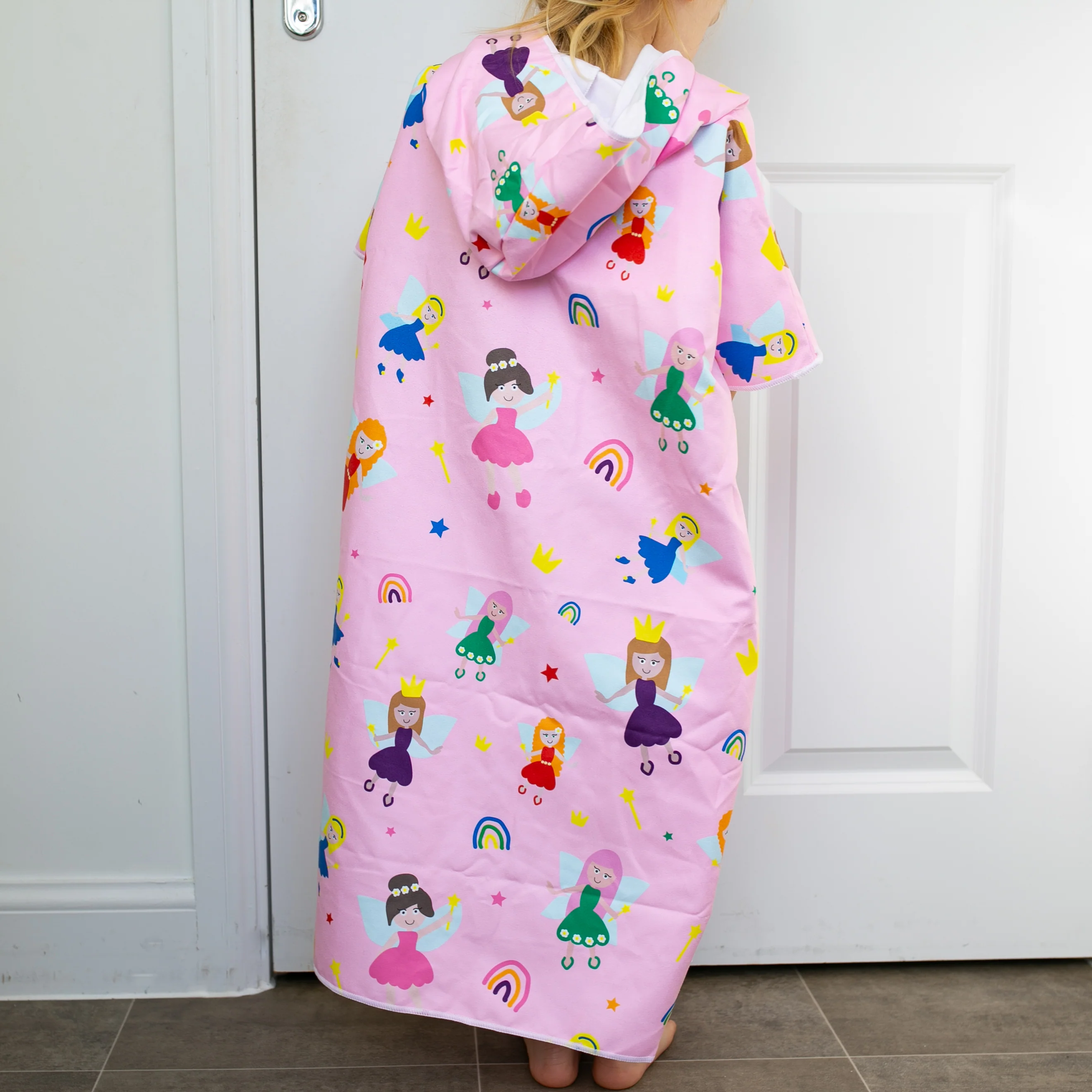 Patterned Kids Hooded Poncho Microfiber Towel 18 Months - 5 yrs / 5 -10 years - Image 41