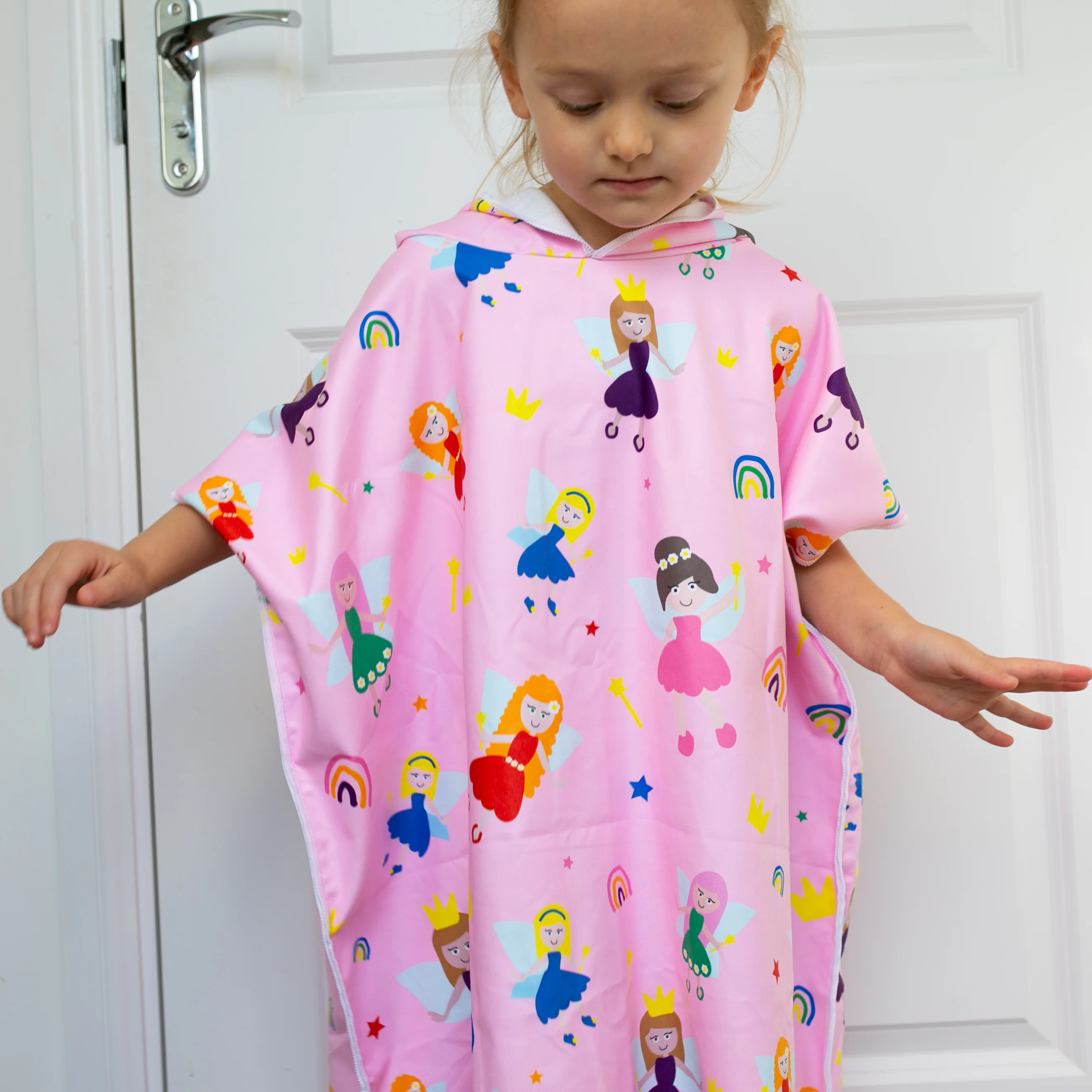 Patterned Kids Hooded Poncho Microfiber Towel 18 Months - 5 yrs / 5 -10 years - Image 42