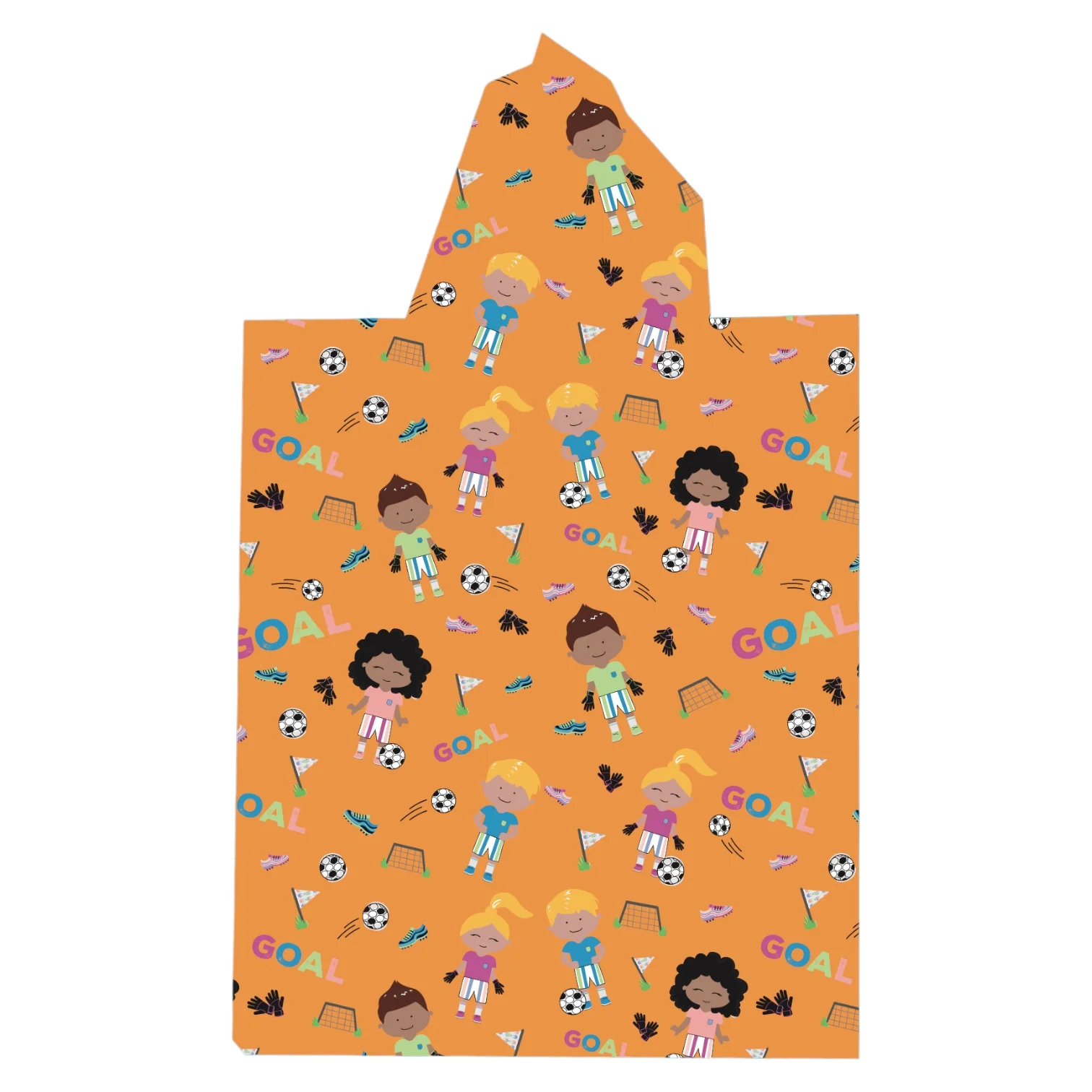 Patterned Kids Hooded Poncho Microfiber Towel 18 Months - 5 yrs / 5 -10 years - Image 47