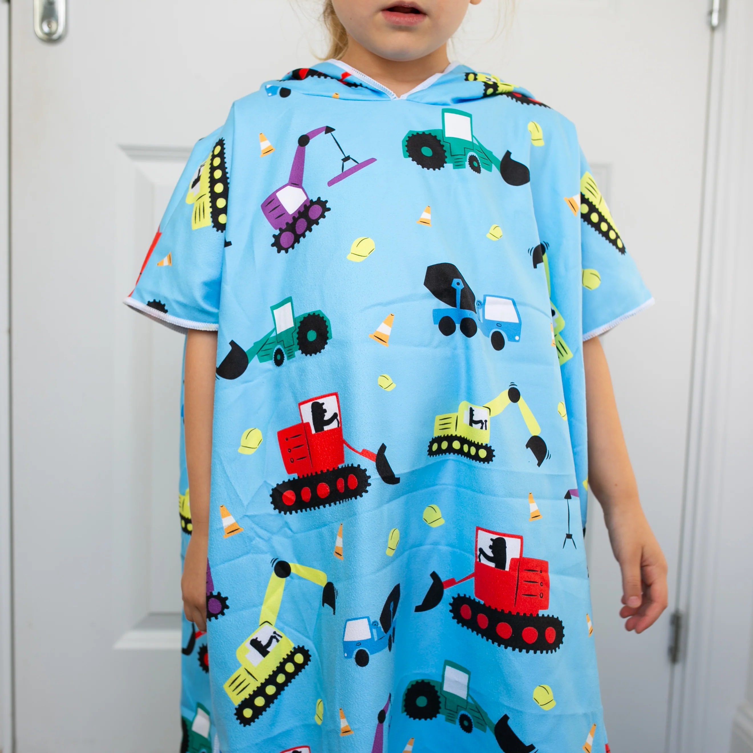 Patterned Kids Hooded Poncho Microfiber Towel 18 Months - 5 yrs / 5 -10 years - Image 5