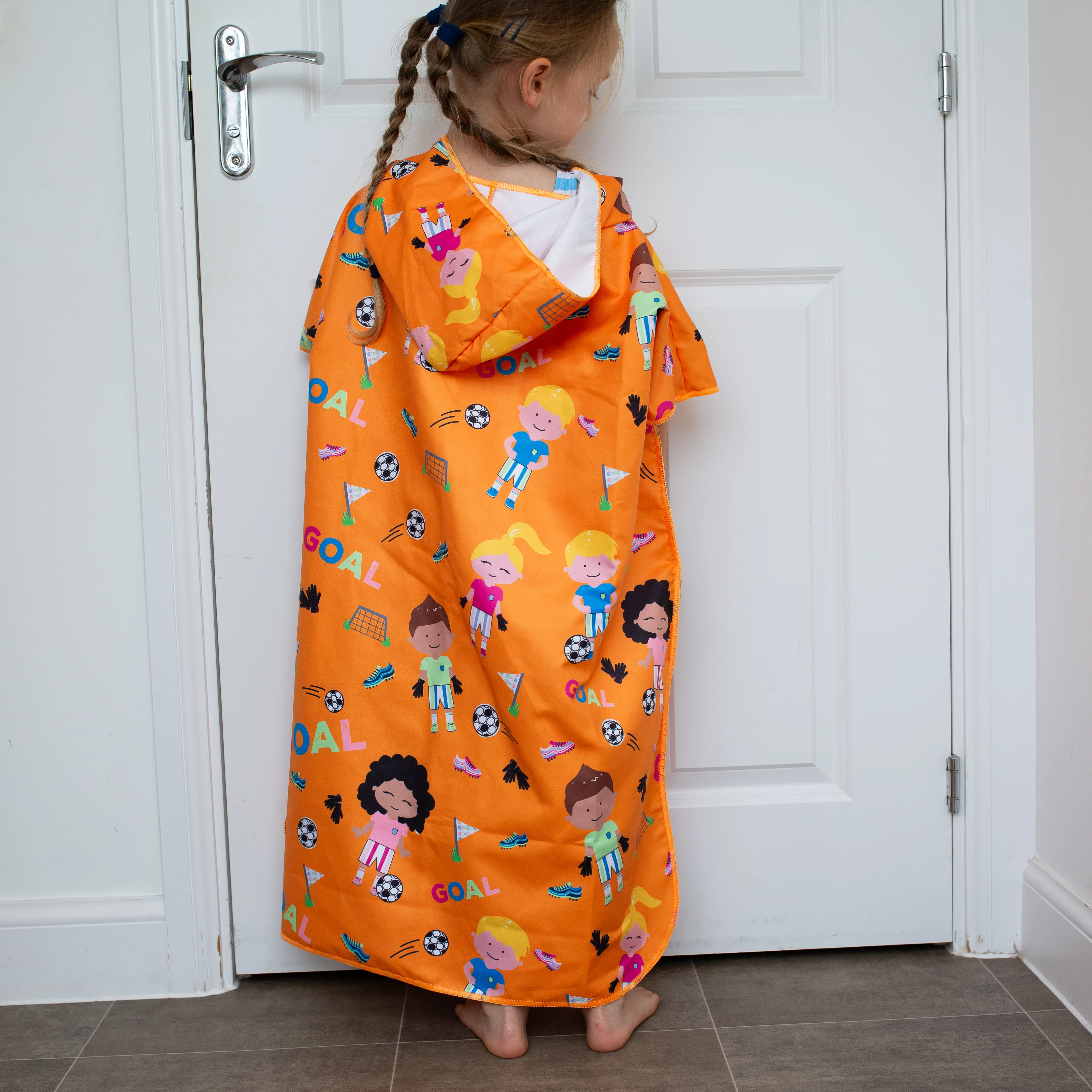 Patterned Kids Hooded Poncho Microfiber Towel 18 Months - 5 yrs / 5 -10 years - Image 54