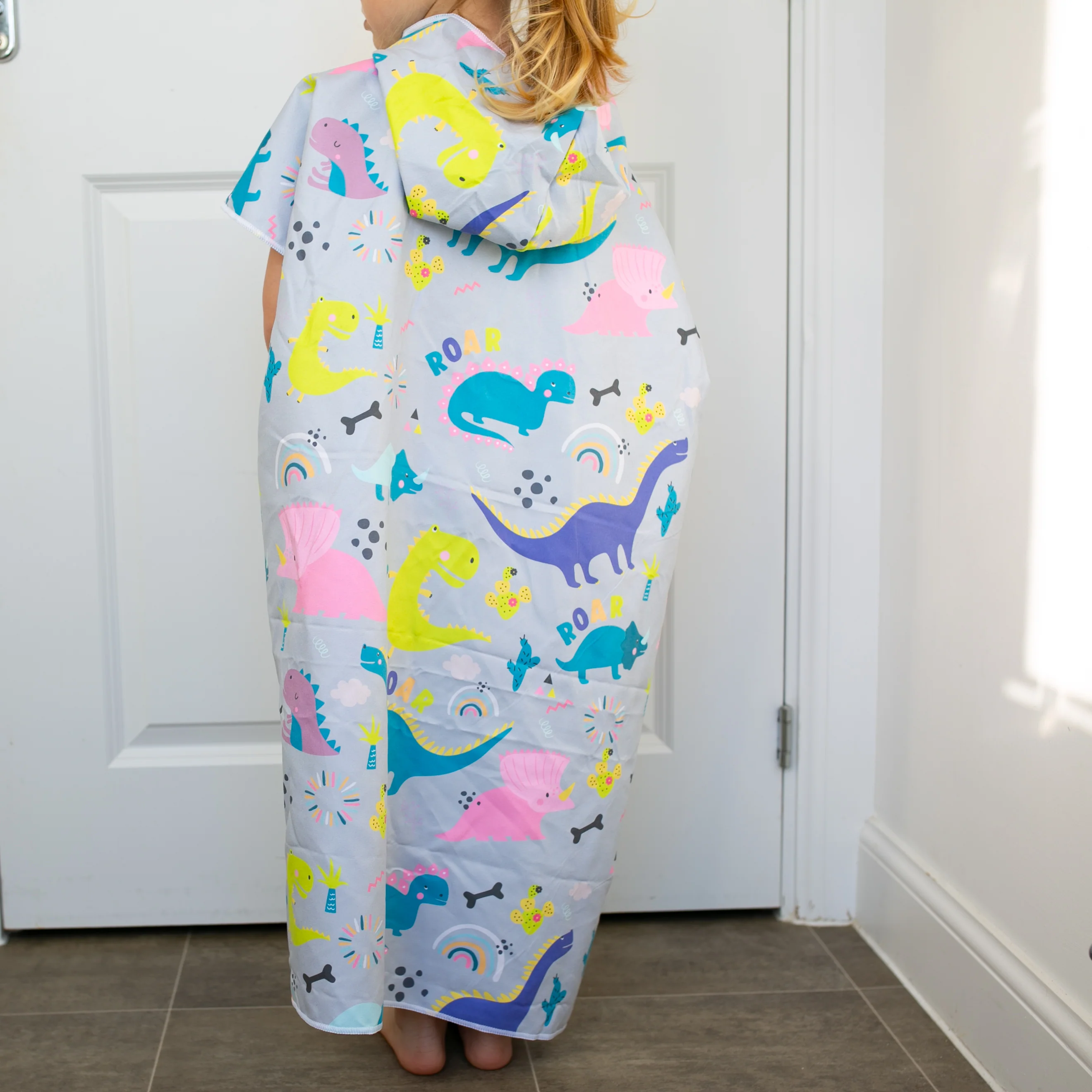 Patterned Kids Hooded Poncho Microfiber Towel 18 Months - 5 yrs / 5 -10 years - Image 8