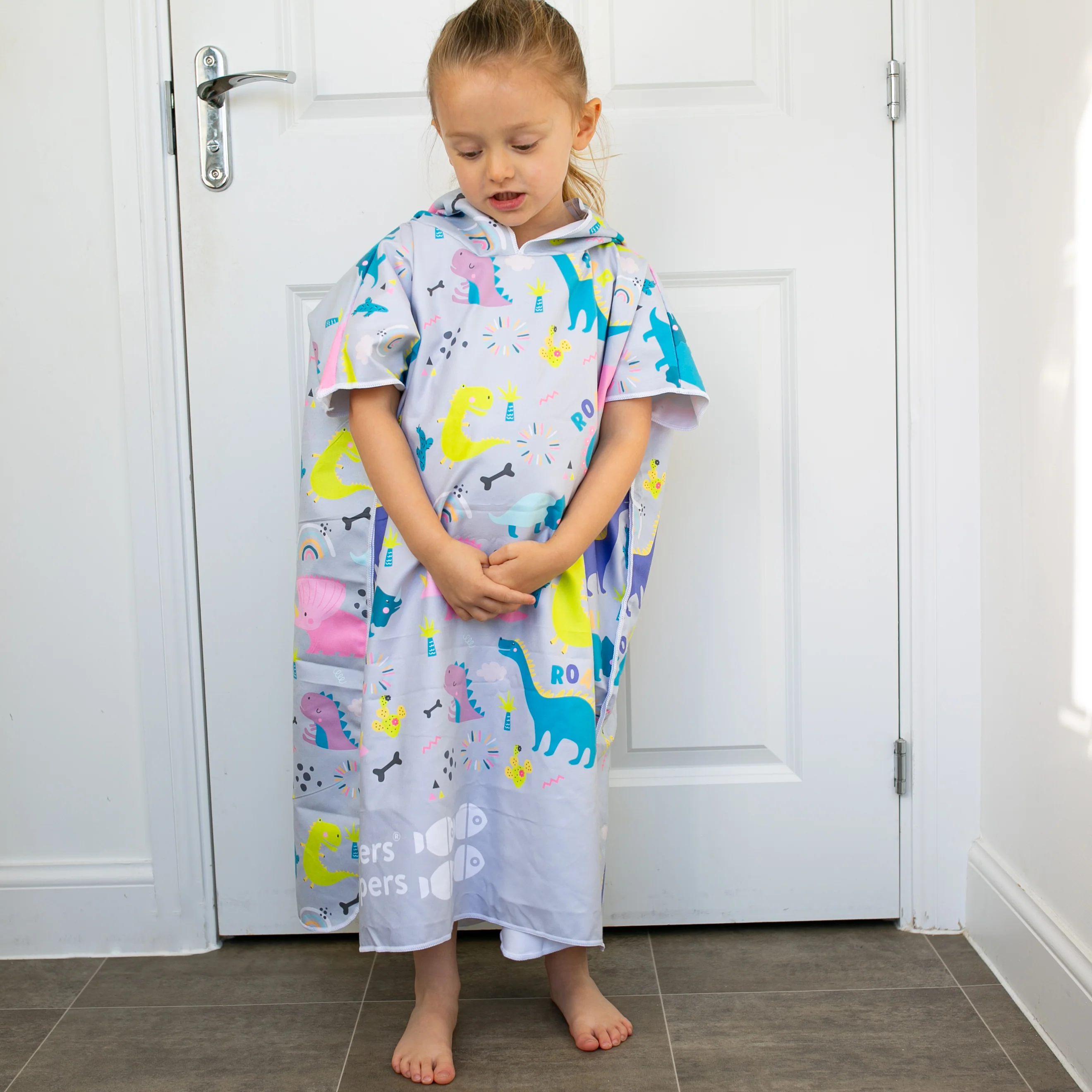 Patterned Kids Hooded Poncho Microfiber Towel 18 Months - 5 yrs / 5 -10 years - Image 9