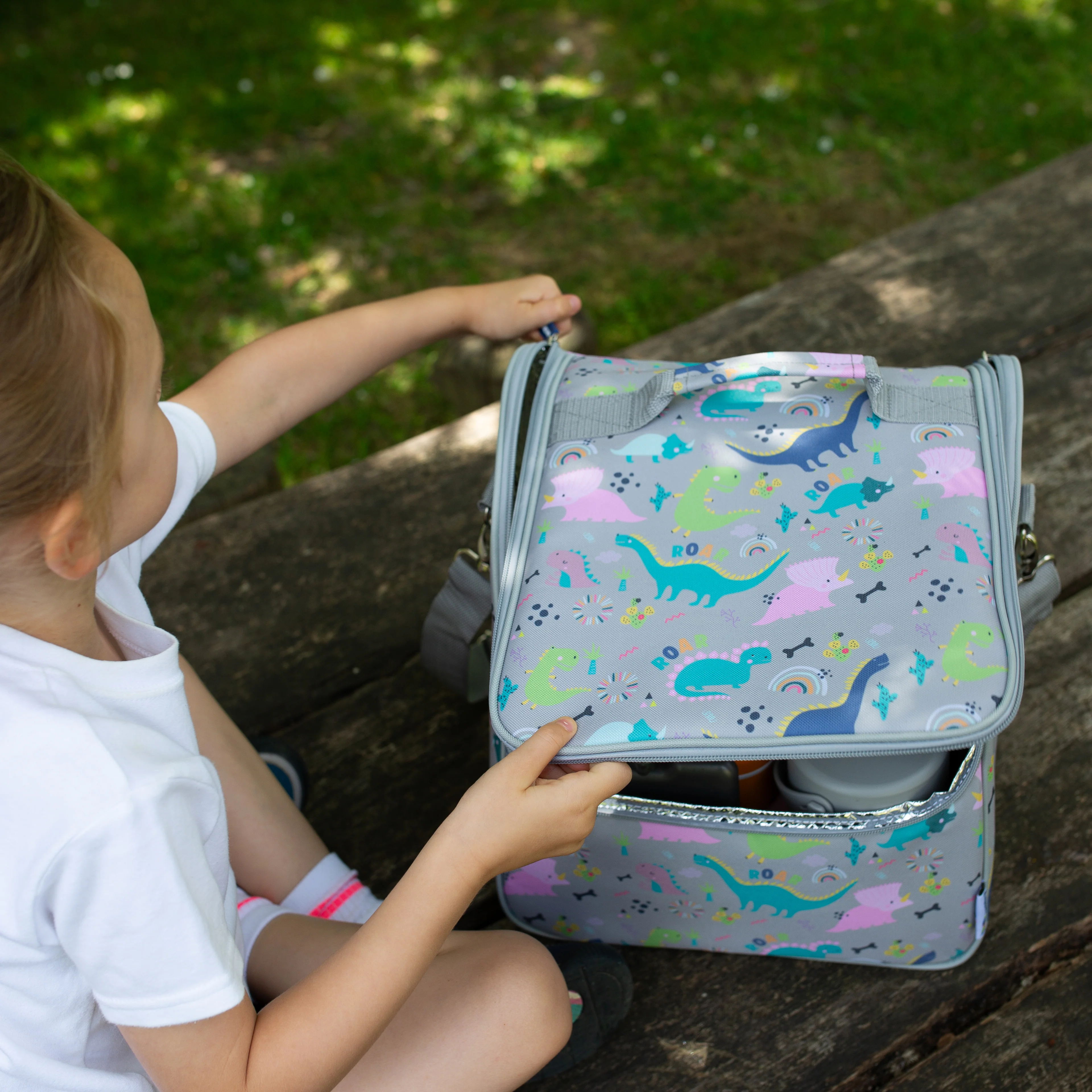 Tiddler Cooler Bag | Extra Large Insulated & Double Zipped | Carry Handle & Padded Shoulder Strap - Image 11