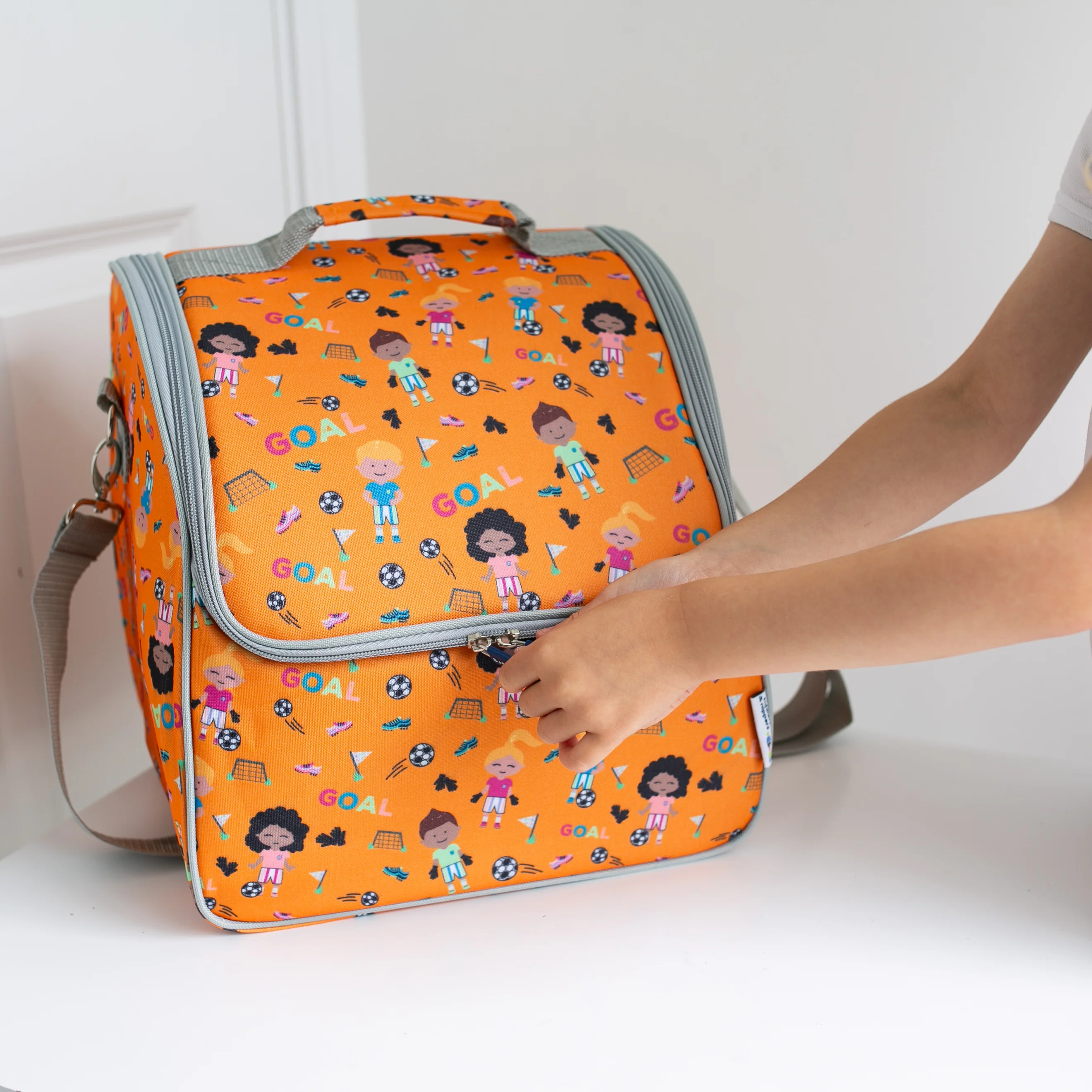 Tiddler Cooler Bag | Extra Large Insulated & Double Zipped | Carry Handle & Padded Shoulder Strap - Image 23