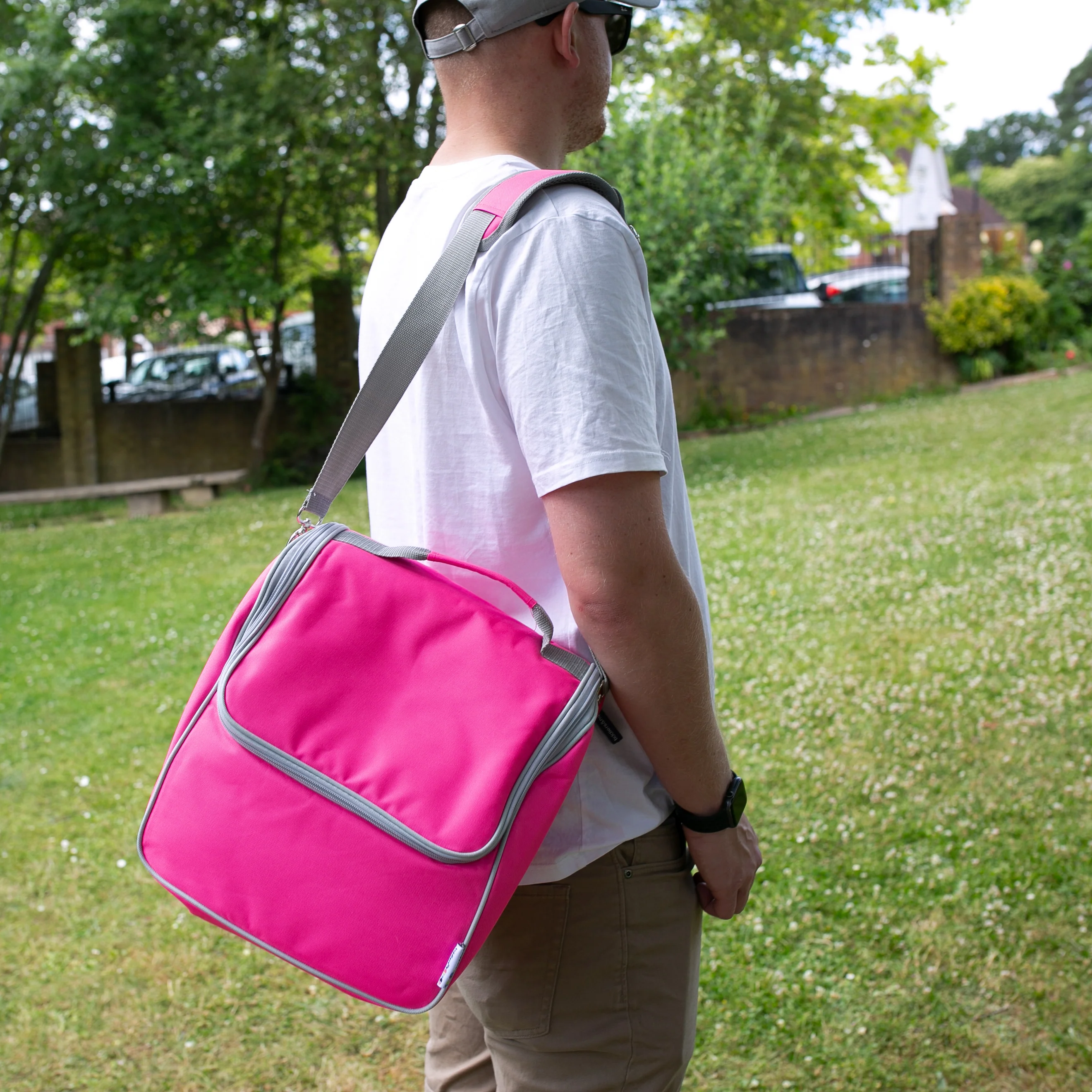 Tiddler Cooler Bag | Extra Large Insulated & Double Zipped | Carry Handle & Padded Shoulder Strap - Image 41