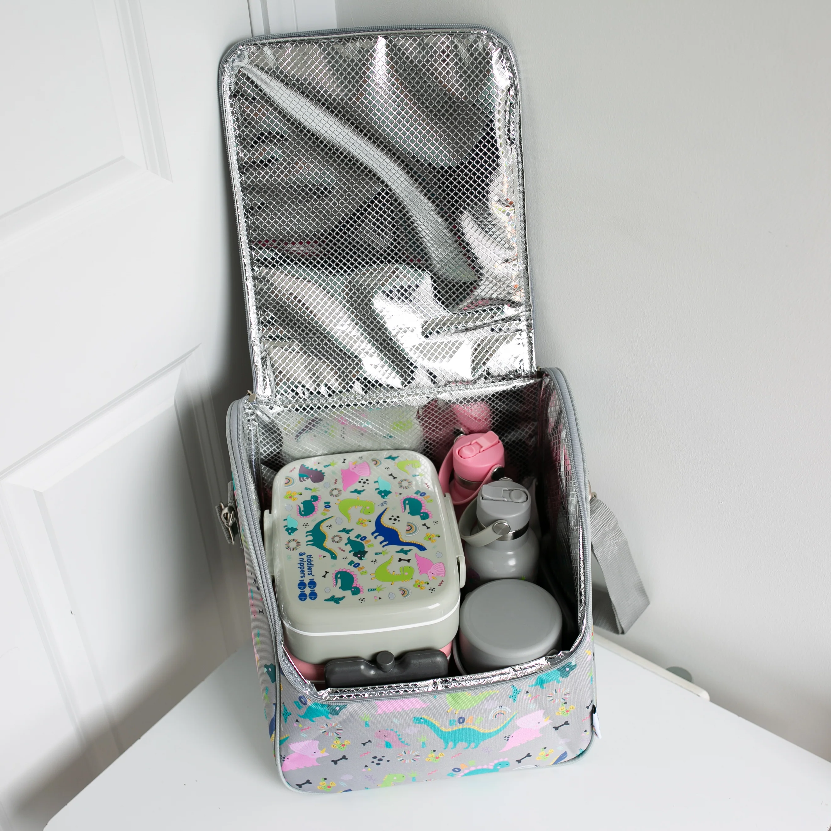 Tiddler Cooler Bag | Extra Large Insulated & Double Zipped | Carry Handle & Padded Shoulder Strap - Image 8