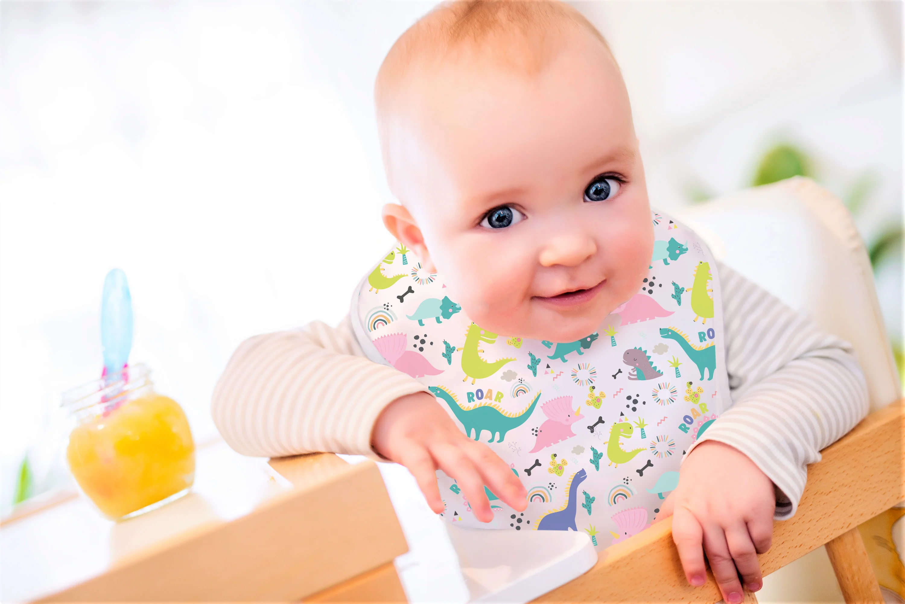 Wipe-Clean & Waterproof Baby Toddler Bibs (Single Pack & Sets) - Image 5