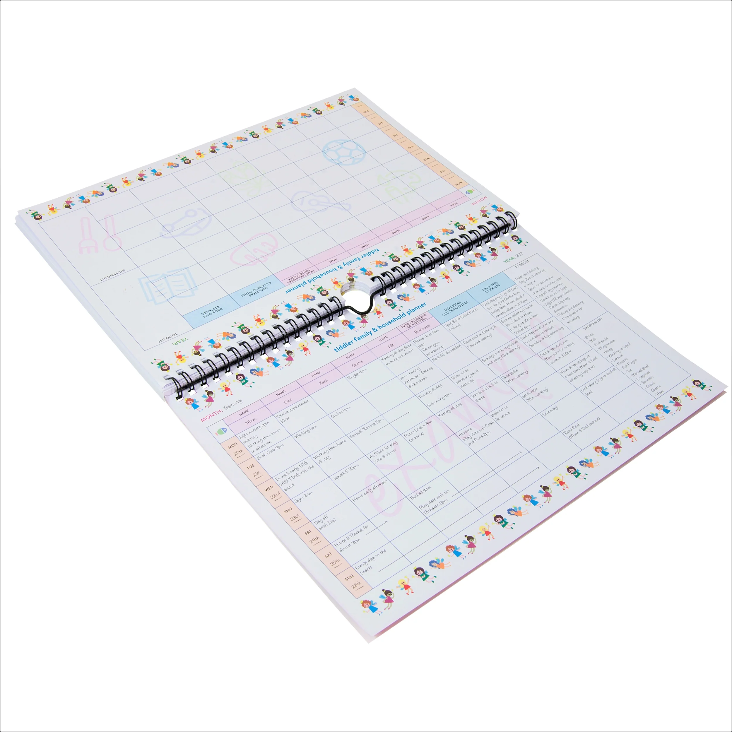 Family Weekly Household A4 Undated Planner Any Year Diary Suitable for any year / 2025 - Image 10