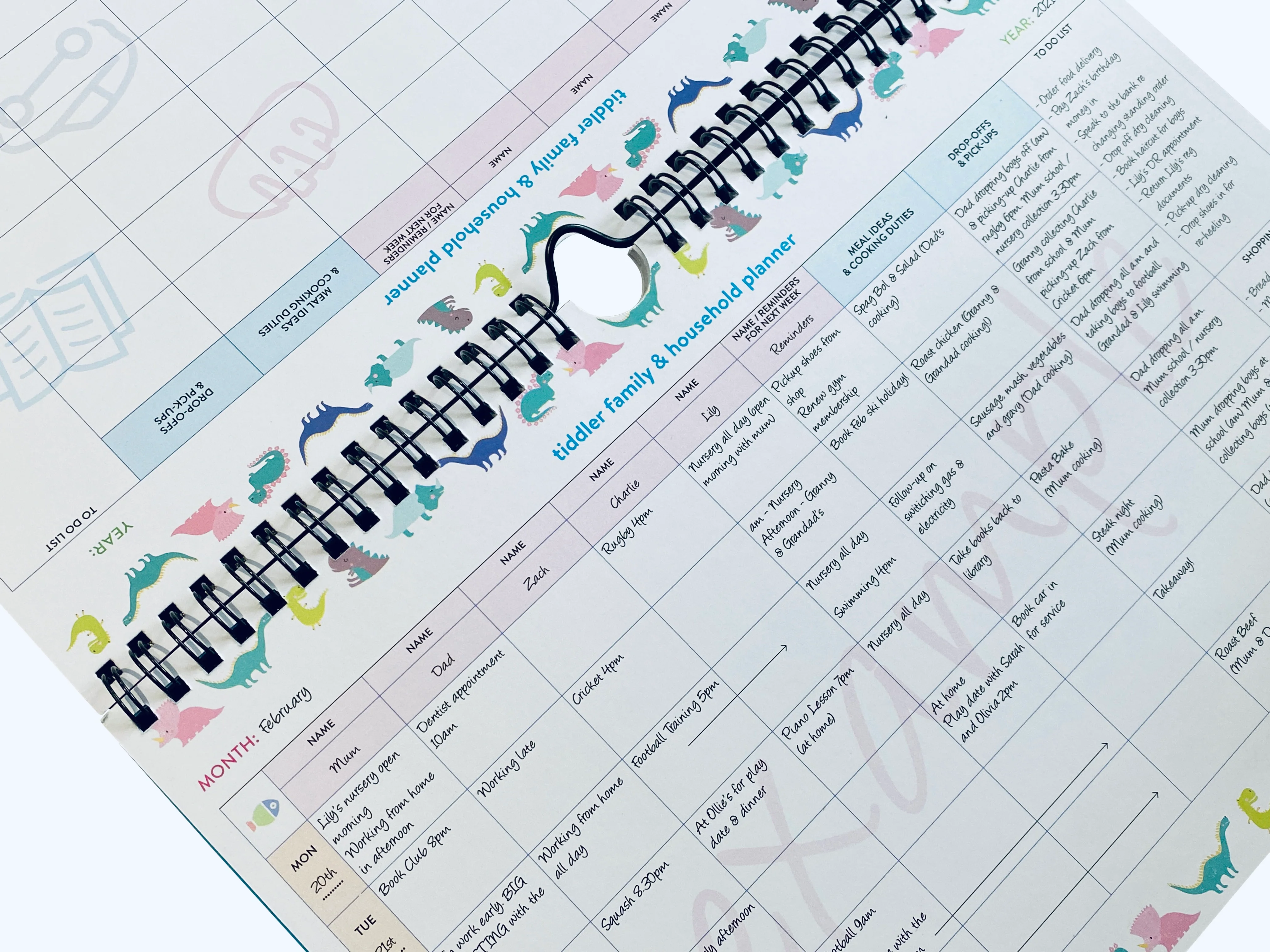 Family Weekly Household A4 Undated Planner Any Year Diary Suitable for any year / 2025 - Image 14