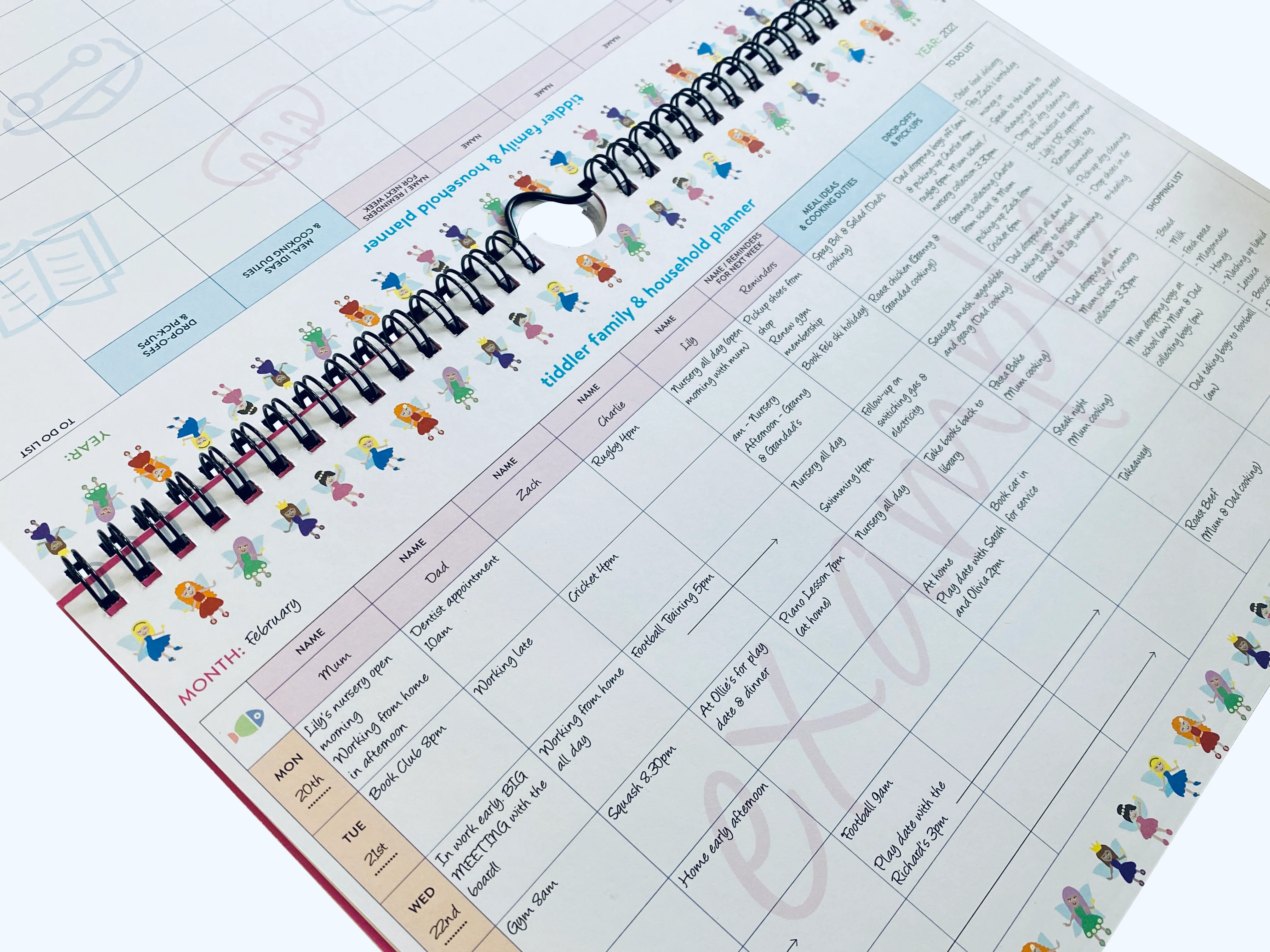 Family Weekly Household A4 Undated Planner Any Year Diary Suitable for any year / 2025 - Image 17