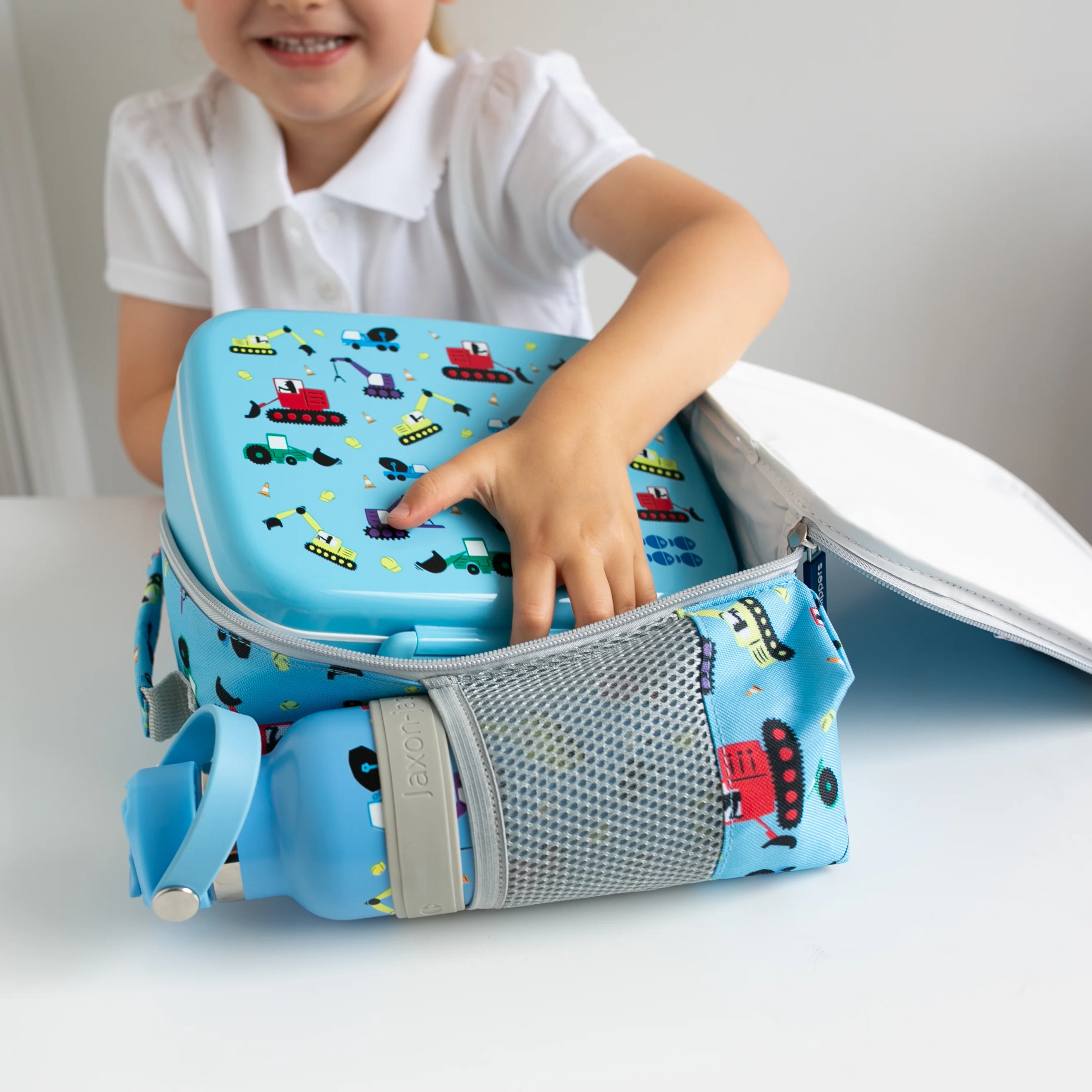 Tiddler Kids Lunch Bag / Lunch Box | Insulated & Double Zipped | Carry Handle & Side Pocket - Image 11