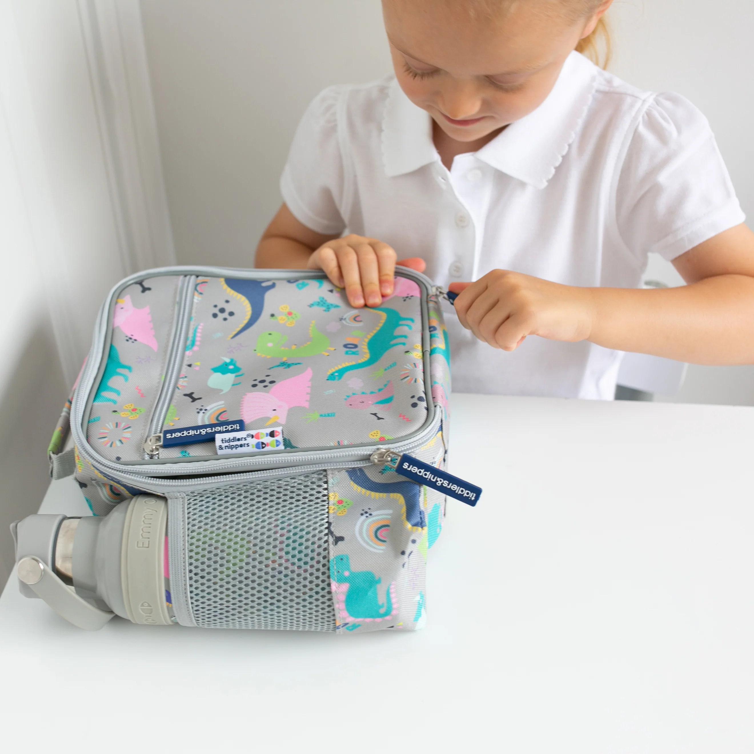 Tiddler Kids Lunch Bag / Lunch Box | Insulated & Double Zipped | Carry Handle & Side Pocket - Image 29