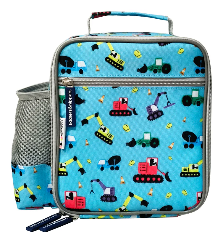 Tiddler Kids Lunch Bag / Lunch Box | Insulated & Double Zipped | Carry Handle & Side Pocket - Image 3