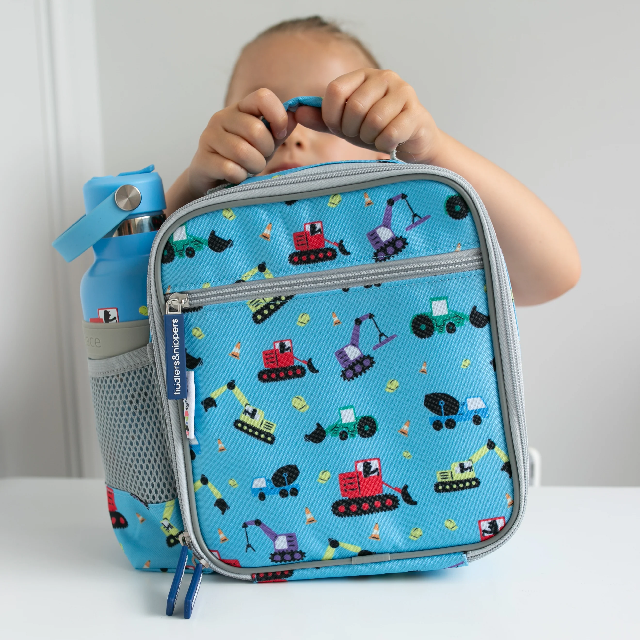 Tiddler Kids Lunch Bag / Lunch Box | Insulated & Double Zipped | Carry Handle & Side Pocket - Image 5