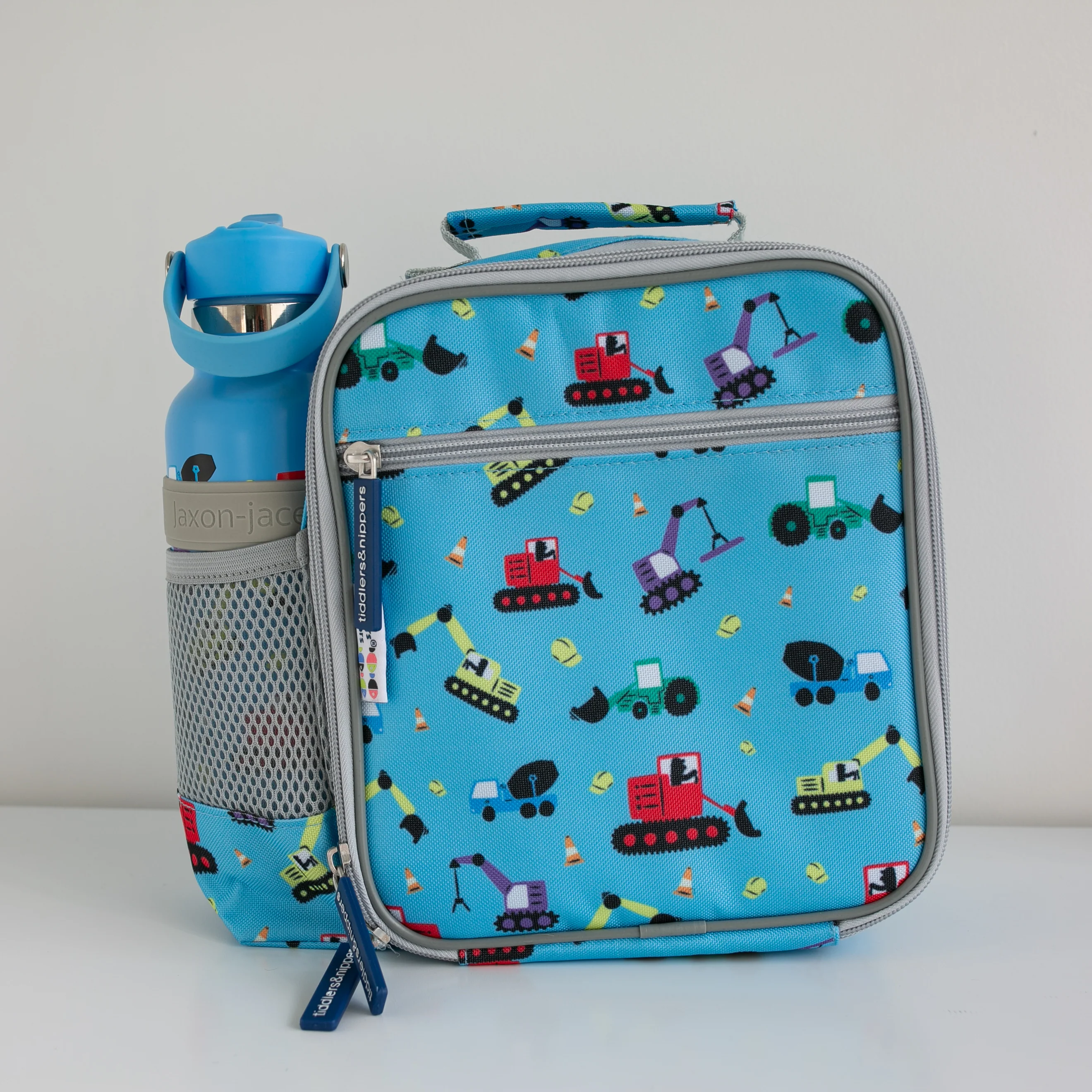 Tiddler Kids Lunch Bag / Lunch Box | Insulated & Double Zipped | Carry Handle & Side Pocket - Image 6