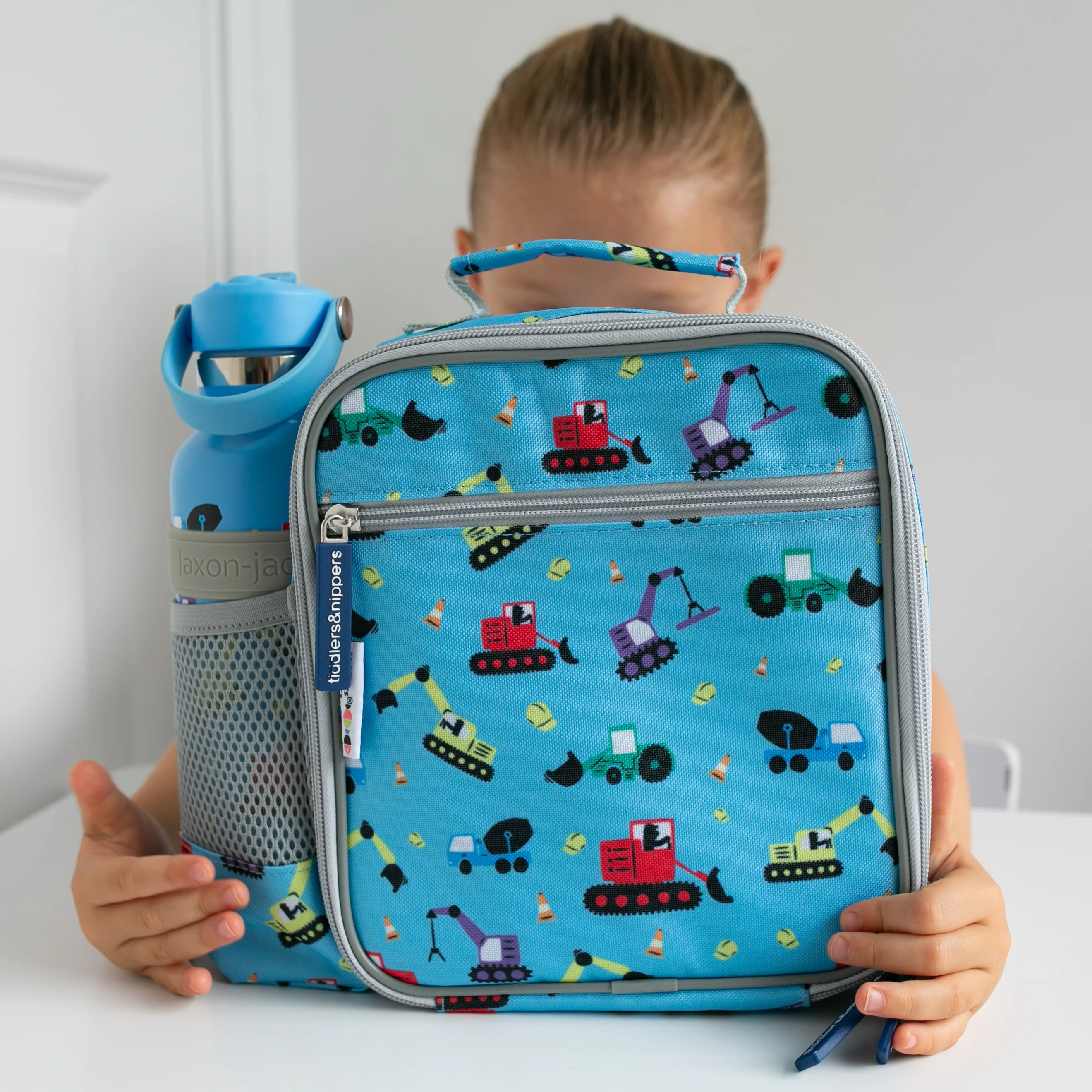 Tiddler Kids Lunch Bag / Lunch Box | Insulated & Double Zipped | Carry Handle & Side Pocket - Image 7