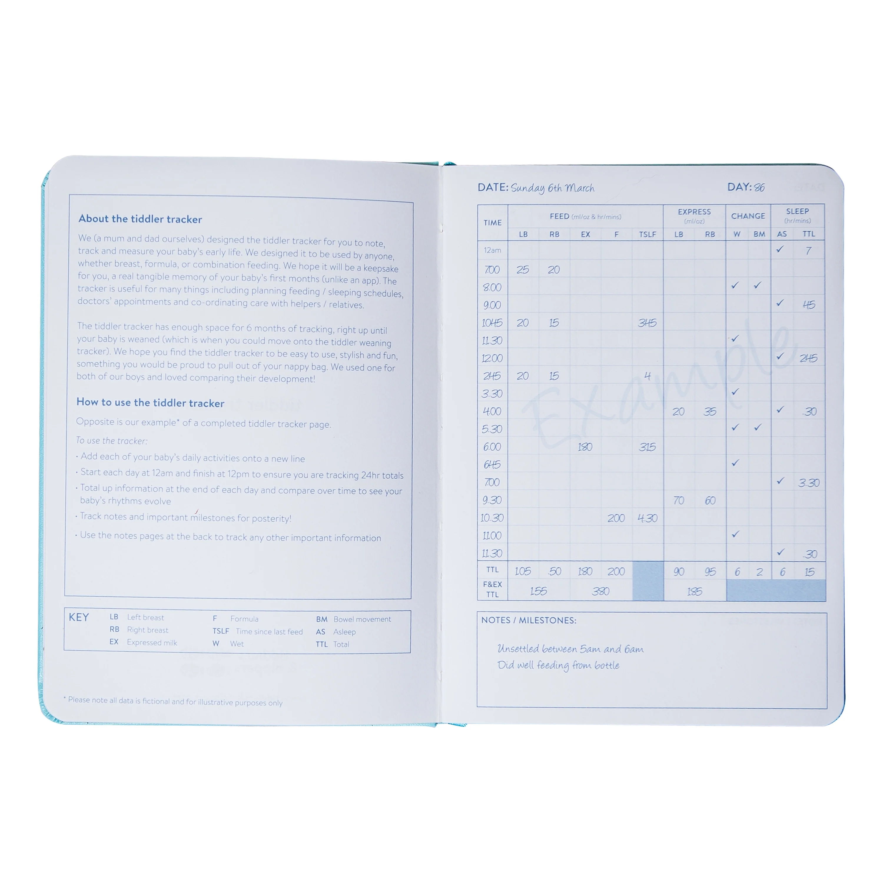 Tiddler tracker - Baby Logbook Keepsake Diary - Image 50