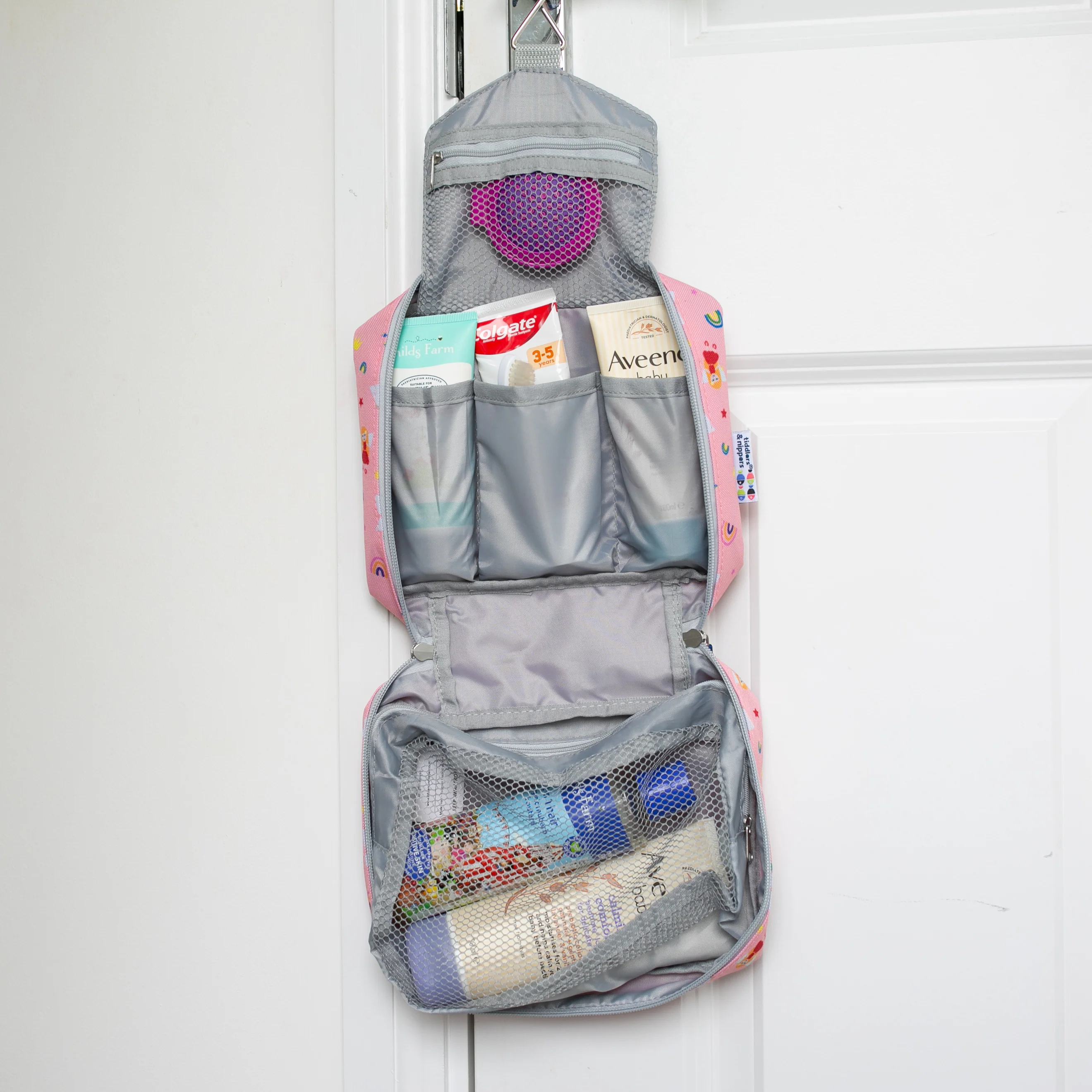 Kids Baby Travel Wash Bag | Hanging Toiletry Bag & Organiser - Image 13