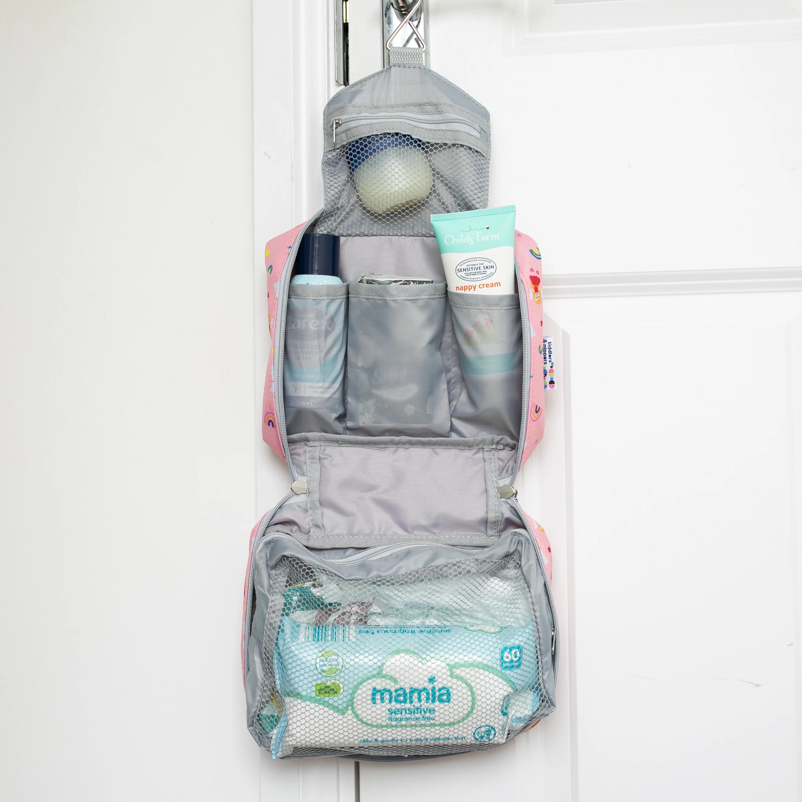 Kids Baby Travel Wash Bag | Hanging Toiletry Bag & Organiser - Image 22