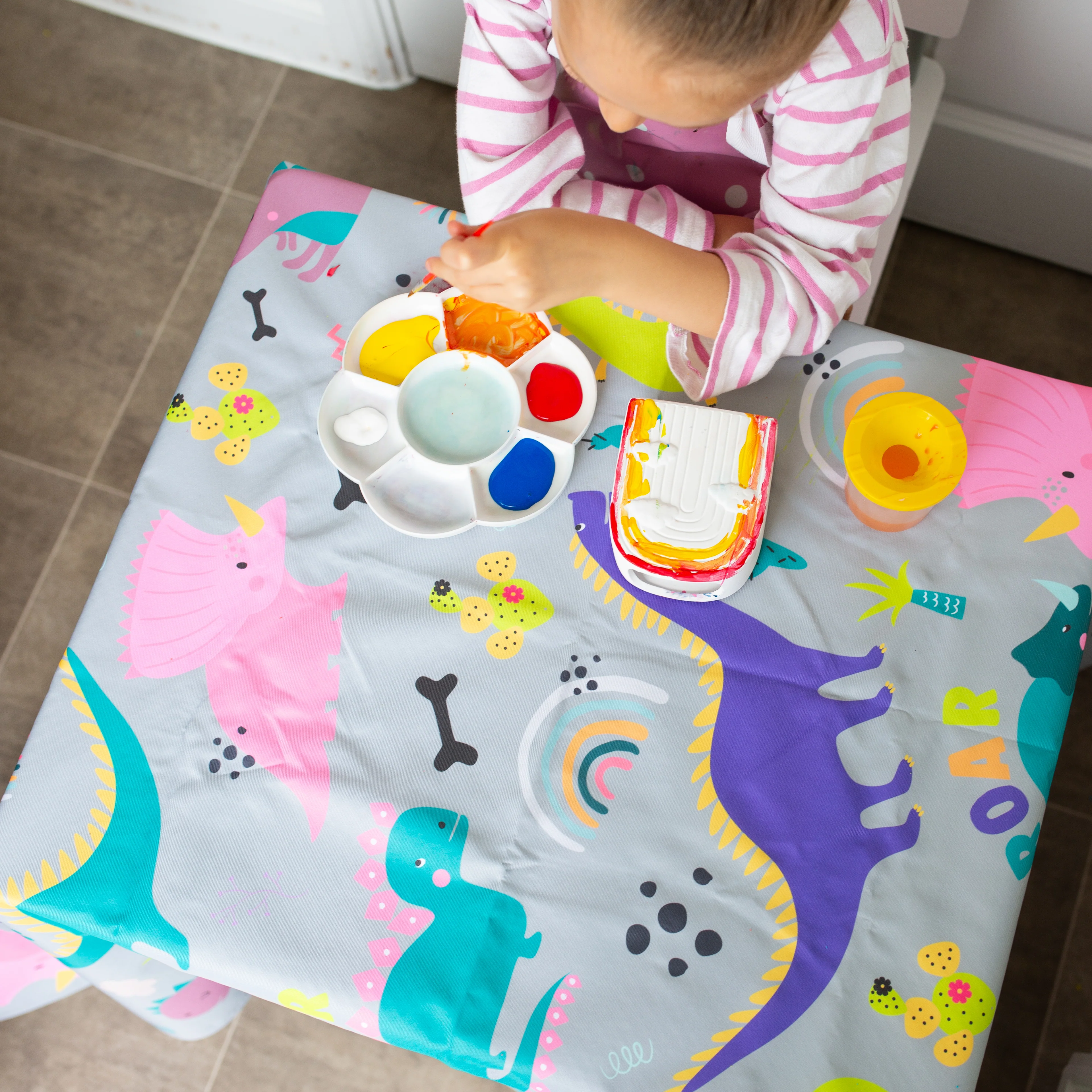 Reusable & Washable Splash Mat For Under High Chair | Large 130cm x 130cm Mats | Anti-Slip & Waterproof - Image 34