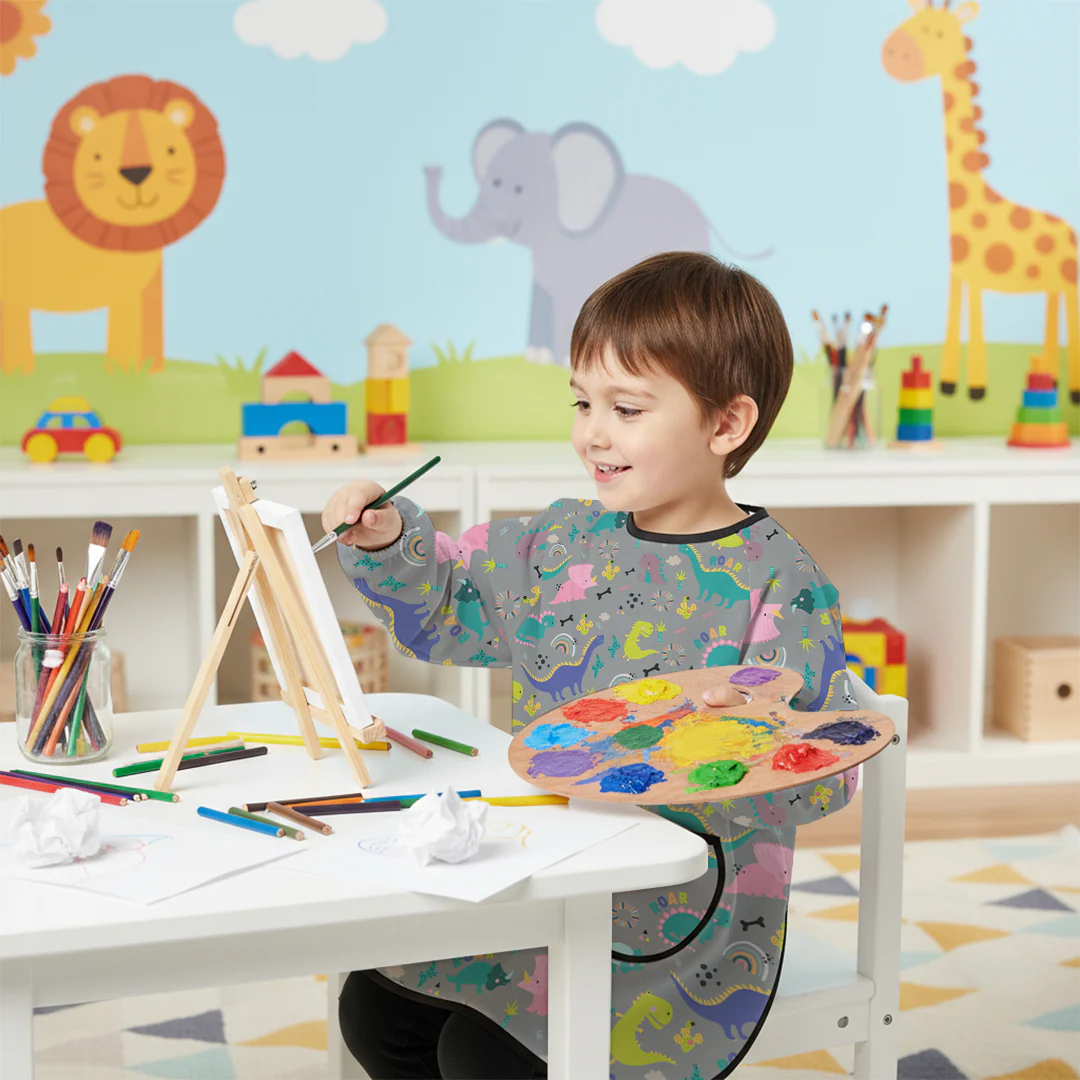 Tiddler Waterproof Wipe Clean Coverall Apron - Image 33